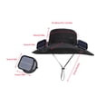 thumbnail image 2 of RICHMJ Solar Powered Fan Hat for Men Women, Wide Brim Hat with 2 Fans UPF 50+, For Outdoor Fishing Beach Sun Hat ,Mountaineering(D), 2 of 7