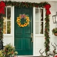 thumbnail image 4 of Neoyler Christmas Wreath Christmas Decorations Indoor Outdoor Hanging Rattan Prop for Home Door Wall Mall Display 17.7x17.7in Multicolor, 4 of 5