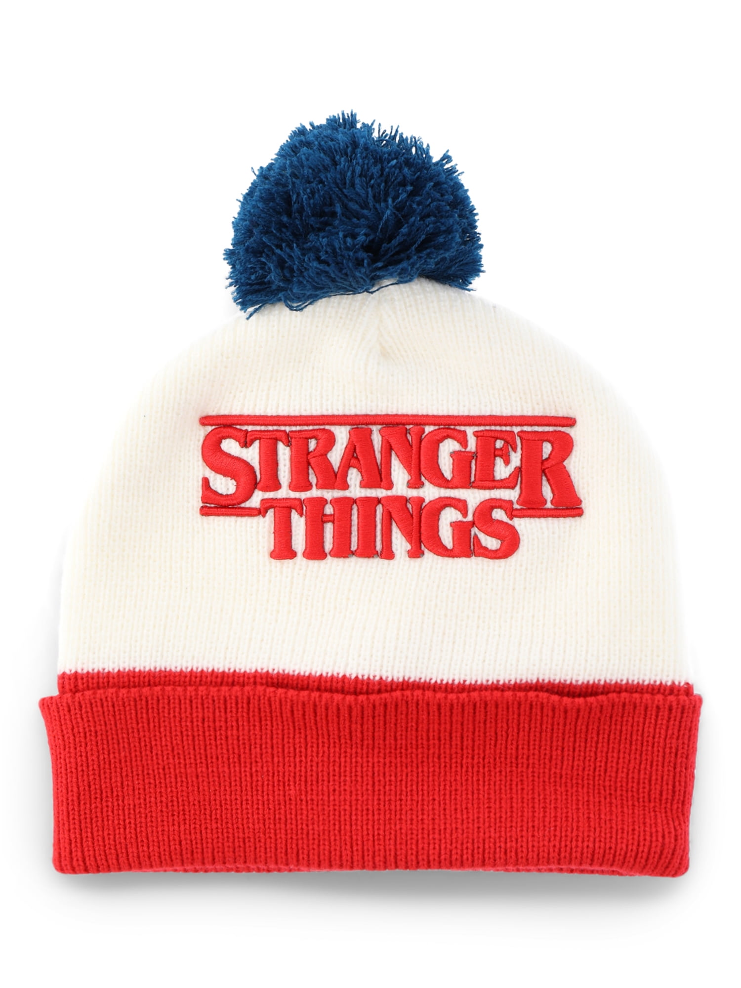 Stranger Things Pom Beanie, Red White Blue