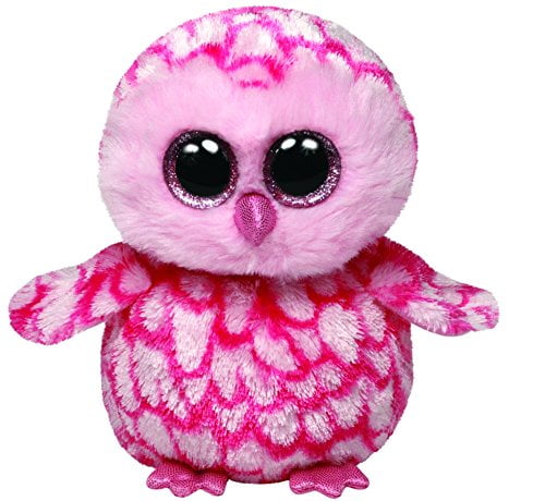 Kb04a Ty Beanie Boos Pinky Pink Barn Owl Plush for sale online 