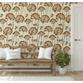 thumbnail image 3 of S4sassy Removable Contemporary Beige Wall Decor, Autumn Bloom Contact Paper for Walls, Cabinets, and Dresser, Self Adhesive Vinyl Wallpaper Roll, Waterproof Contact Paper for Walls - 25"x240" inch, 3 of 8