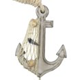 thumbnail image 4 of Hampton Nautical 7" Decoration Wooden Whitewashed Decorative Anchor with Hook, 4 of 5