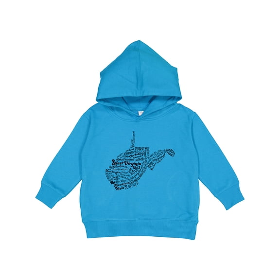 Inktastic West Virginia State Word Salad Toddler Hoodie