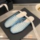 thumbnail image 4 of Mujeres Jelly Flats Se Desliza en Toboganes Malla para La Playa Verano Al Aire Libre (38) Azul, 4 of 9