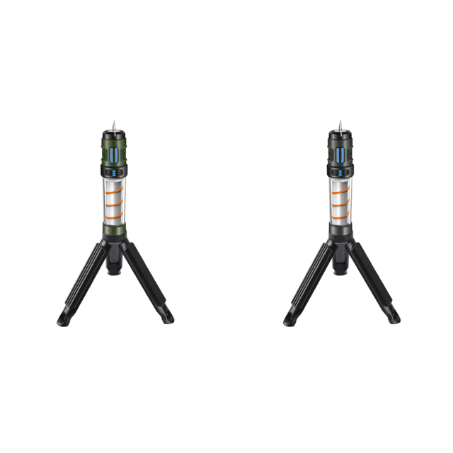 Lámpara Repelente Mosquitos 3 en 1 Linterna Camping Recargable Por USB ( ) Verde