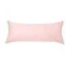 Unique Bargains Egyptian Cotton Zipper Long Body Pillow Cover Pink 20" x 60"