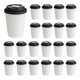 thumbnail image 1 of Double-Layer Coffee Cups with Lids, Insulated Paper Cups for Hot Beverages, Perfect for T, 1 of 5