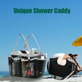 thumbnail image 3 of WEHUSE Mesh Shower Caddy Tote with Waterproof Inner Bag, Extra Large Black Portable Shower Caddy for College Dorm Bathroom Camp, 8 Basket Pocket, 3 of 7