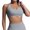 Beige, variant on TIANZEN Women Workout Bras Medium Low Support Sports Bras Seamless Open Back Gym Padded Yoga Crop Top Womens Bras Comfortable Packs Sports Bra Support Wireless Bras for Women Support