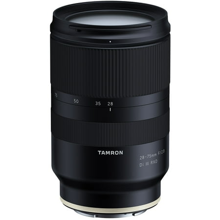 UPC: 0725211360018 | TAMRON 28-75mm f/2.8 Di III RXD F/SONY  E-MOUNT/FULL-FRAME FORMAT  CONSTANT f/2.8 MAX APERURE  RXD STEPPING AF MOTOR  FLUORINE-COATED FRONT ELEMENT  MOISTURE-RESISTANT CONSTRUCTION