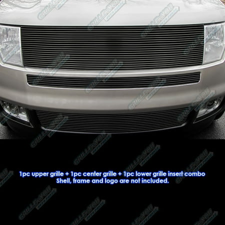 Edge Billet - Fits 2007-2010 Ford Edge Black Upper and Bumper Combo Black Billet Grille