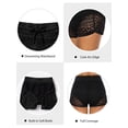 thumbnail image 5 of Women Lace Swim Shorts Drawstring Board Shorts Bathing Suit Shorts Hollow Bottoms Swimming Boy Shorts Swimsuit, 5 of 5
