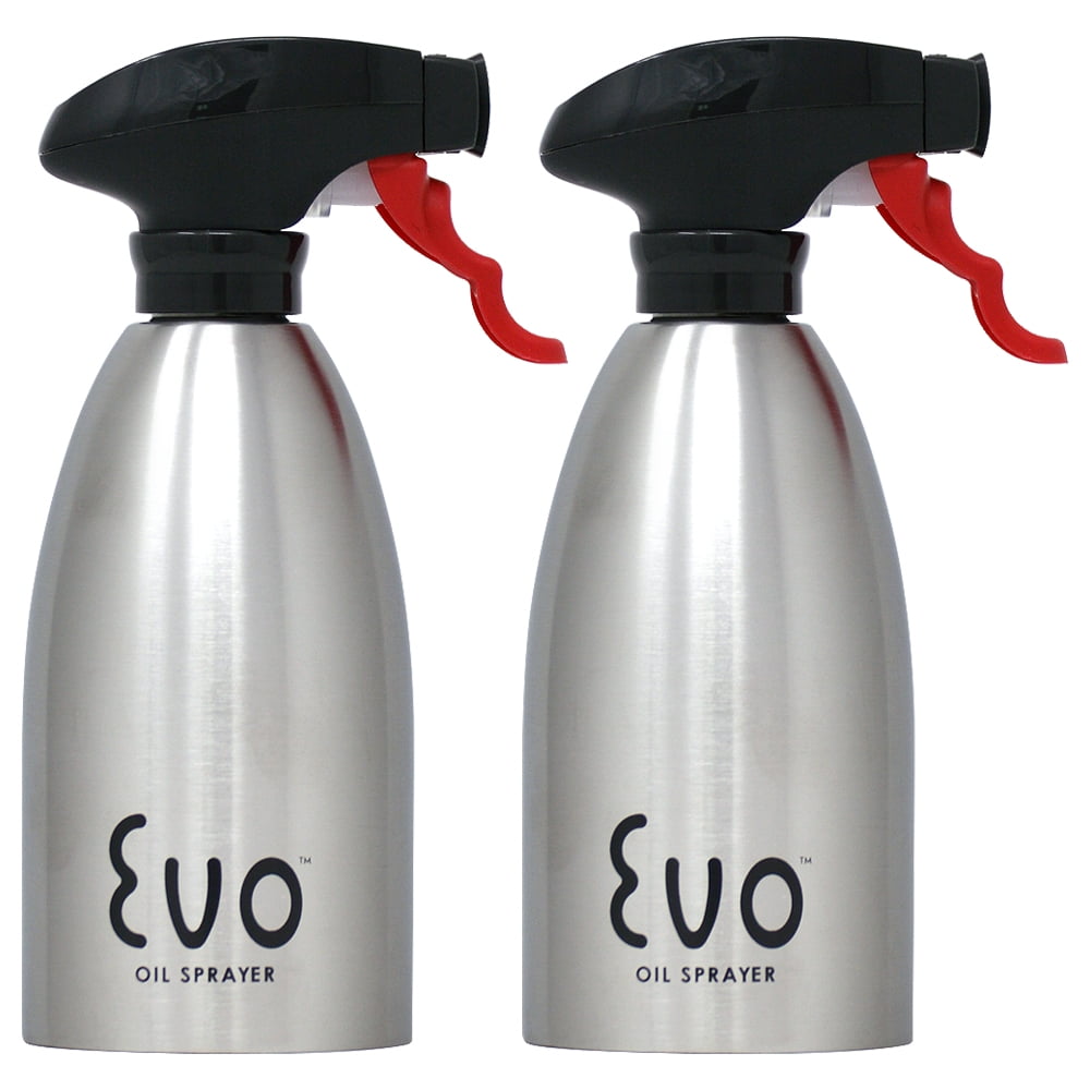 Evo Oil Sprayer Stainless Steel for Cooking 16oz (Pack of 2)