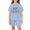 Light Blue, variant on Grblisyd First Day of School Boys Girls Two Piece Sets Cute Letter Print Short Sleeve Tshirts and Elastic Waist Shorts Summer Outfits Size 1-12