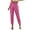 Hot Pink, variant on Women's High Waisted Sequin Joggers - Sparkle Loose Party Pants with Pockets, Elastic Waist Stretch Comfy Lounge Trousers for Night Club Holiday