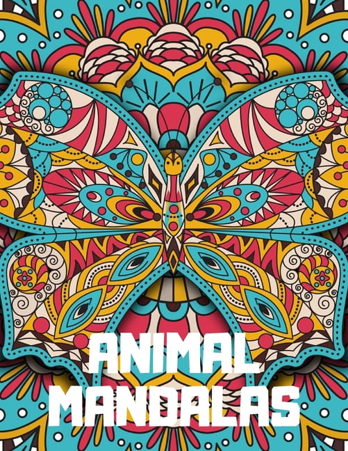 Download Animal Mandalas: An Adult Coloring Book with Majestic ...