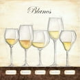 thumbnail image 2 of Andrea Laliberte 26x26 White Modern Wood Framed Wall Art Titled - Les Vins Blancs, 2 of 5