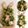 thumbnail image 1 of Klon Easter Bunny Wreath Floral For Front Door Wall Hanging Festive, 1 of 5