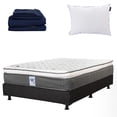 thumbnail image 1 of Colchón Matrimonial + Box Belu + Sábanas Softy + Almohada One Spring Air Dicasa Phantom, 1 of 8