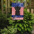 thumbnail image 2 of Caroline's Treasures BB2165GF God Bless American Flag with Black Labrador Flag Garden Size , Small, multicolor, 2 of 2