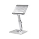 thumbnail image 1 of Soporte para tableta plegable Inteprter giratorio 360 grados ajustable de aleación de aluminio plata, 1 of 6