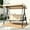 Khaki, variant on VIVOHOME 3 Seat Porch Swing Chair with Converting Canopy&Removable Cushion, Cushioned Steel Frame Porch Canopy Swing Chair, Swing Glider Hammock for Patio, Garden, Gray