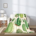 thumbnail image 2 of Throw Blanket for Couch Sofa and Bed, Cactus And Succulent Super Soft Plush Throw Blanket, Fuzzy Cuteness Comfy Warm Washable Flannel Blanket & Throws for All Season, 2 of 5