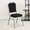 Black Fabric/Silver Frame, variant on Emma + Oliver 4 Pack Crown Back Stacking Banquet Chair in Brown Vinyl - Copper Vein Frame