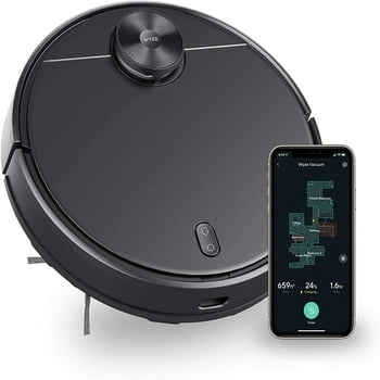 Wyze Robot Vacuum with LiDAR Room ping, 2,100Pa Strong Suction, Straight-line Movements, Virtual Walls, Ideal for Pet Hair, Hard Floors and Carpets, Wi-Fi Connected Robotic Vacuum & Self-Charging