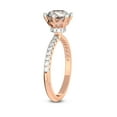 thumbnail image 4 of 1 Carat IGI Certified Pear Shape Lab Grown Diamond Engagement Ring | 14K Rose Gold | Olivia Secret Halo Lab Diamond Ring | FG-VS1-VS2 Quality Friendly Diamonds, 4 of 5