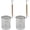 5.5 Inch, variant on Stainless Steel Pasta Strainer, 2pcs Micro-Perforated Food Dumpling Noodle Strainer with Wood Handle Straining Noodles Pasta Baskets