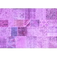 thumbnail image 1 of Ahgly Company Indoor Rectangle Patchwork Purple Transitional Area Rugs, 8' x 10', 1 of 4