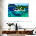 thumbnail image 3 of Elephant Stock Travel Aircraft Wall Art - Horizontal Canvas Wall Art - Living Room Wall Decor - Transportation Canvas - Green And Turquoise Decor - 36" x 24", 3 of 8