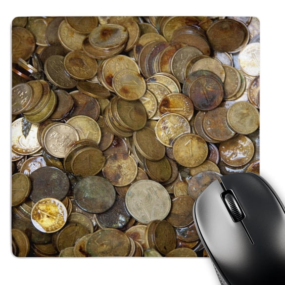 3dRose, Bulgaria, Money, Stotinki coin - EU05 CMI0087 - Cindy Miller Hopkins, MousePad
