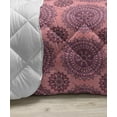 thumbnail image 3 of Purple Mandala Down Alternative Comforter, Shabby Form Lotus Flower Style Essence Pattern, Microfiber Quilt for All Season, 5 Sizes, Lime Green Fuchsia, by Ambesonne, 3 of 3