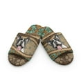 thumbnail image 2 of COEQINE Boston Terrier Paw Indoor Slippers for Women, Cozy Slip On Home Slides Trendy Fluffy Sandals Slip On Bedroom Slippers Machine Washable Y2K Footwear for House Trip, 38-39, 2 of 7