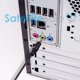 thumbnail image 4 of SatelliteSale AUXILIAR AUXILIAR AUDIO JACK DE AUDIO MAJO AL CABLE AUX Masculino PVC Cordón negro (30 pies) SatelliteSale Cables estéreo, 4 of 5