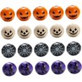 thumbnail image 2 of 160 piezas de cuentas de madera de Halloween, collar de cuentas, joyería de bruja, decoración de calabaza, cuentas de madera de calabaza, cuentas artesanales, cuentas sueltas de Halloween, a, 2 of 5