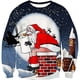 thumbnail image 4 of Sudadera con capucha para hombre de otoño e invierno con estampado 3D de Papá Noel, suéter divertido, parodia, moda, deportes callejeros, jersey informal para hombre, 4 of 5