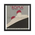 thumbnail image 4 of Roma First Class Italian Lines Italia Cosulich Lloyd Trestino, Adria, circa 1935. Framed Vintage Travel Poster, 4 of 11