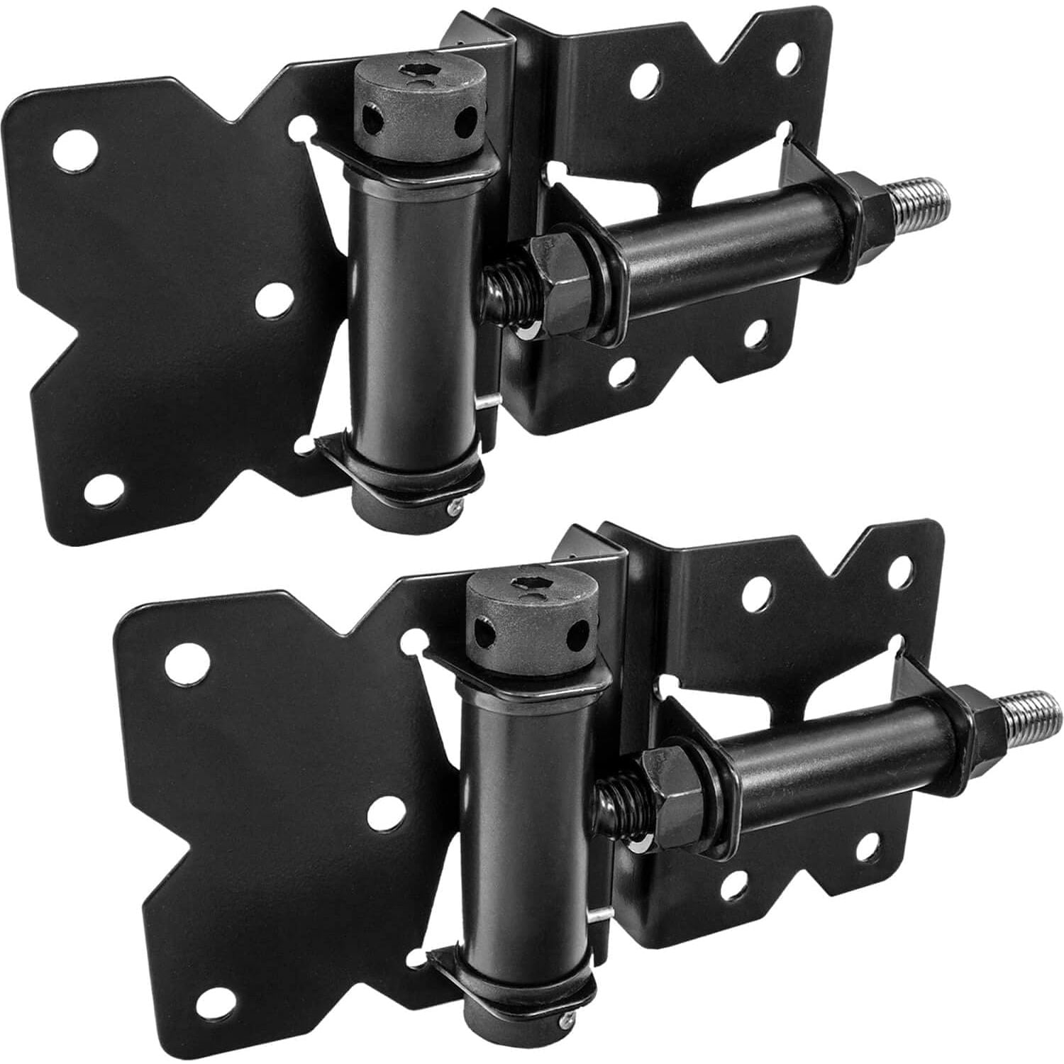 Black Stainless Steel Self Closing Vinyl Gate Hinges (for Vinyl, PVC Fencing) Vinyl Fence Gate