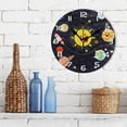 thumbnail image 3 of SKYSONIC Space Rocket Wall Clock 10 Inch Silent Non Ticking Round Clock Oil Painting Clock Easy to Read Clock for Living Room Bedroom Bathroom Home Decor, 3 of 7