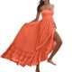 thumbnail image 5 of Gibobby Vestido Causal para Mujer de Verano Maxivestidos con fruncido para mujer Verano 2024 Sexy Flowy Beach Long Backless Slip Dress(Rosa,M), 5 of 5