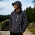 thumbnail image 2 of UPF 50+ Sun Protection Jacket for Men Hooded Long Sleeve Zipper Lightweight Quick Dry Windbreaker Athletic Tops with Pockets Black L, 2 of 9