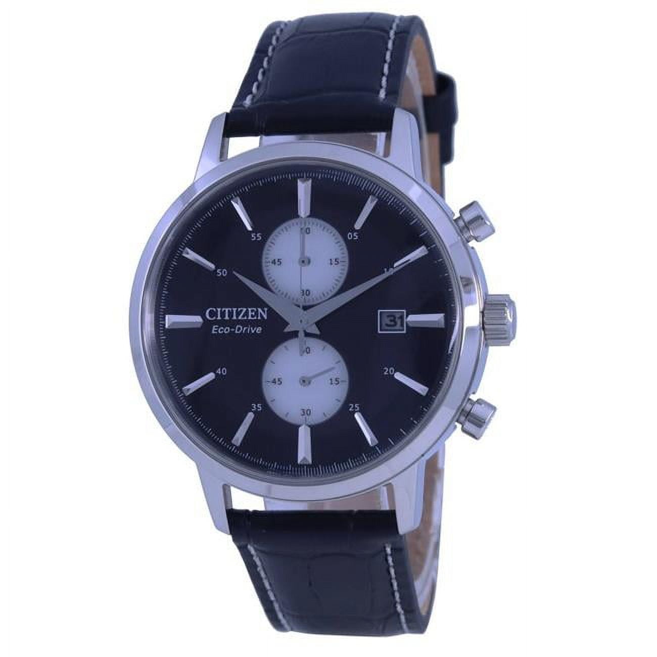Citizen CA7061 18E Classic Twin Eye Chronograph Leather Strap Eco Drive Men Watch White Walmart