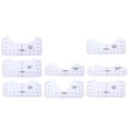 thumbnail image 2 of Tshirt Ruler Guide, 9pcs T Shirt Rulers Alignment Ruler Round Collar PVC Shirt Tape  For Adult, 2 of 8