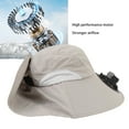 thumbnail image 4 of Sombrero De Ala Ancha Para El Sol Con Ventilador, Sombrero De Ventilador Al Aire Libre Recargable Por USB Para Pescar, 4 of 7