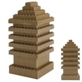 thumbnail image 3 of Bloques de construcción Feleph (2x4 unidades, 320 unidades), color marrón oscuro, 3 of 6