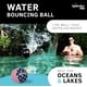 thumbnail image 2 of Pelota para rebotar en el agua Waboba Pro con agarre adicional, estrellas y rayas, 2 of 6