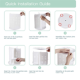 thumbnail image 2 of 360 Rotating Makeup Organizer,DIY Adjustable Holder,Foldable Cosmetic Storage Display Box,1 * Makeup box, 2 of 7